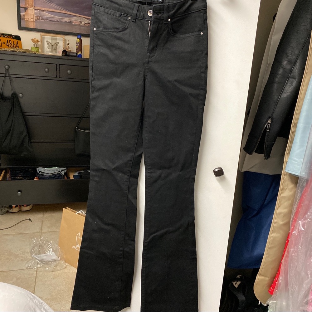 Black bootcut jeans
